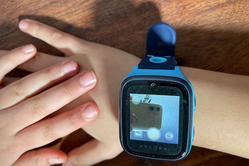 Man sieht die Fotofunktion auf der XPLORA 4